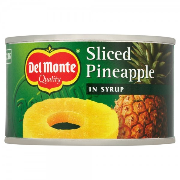 DEL MONTE SLICED PINEAPPLE IN SYRUP 234G