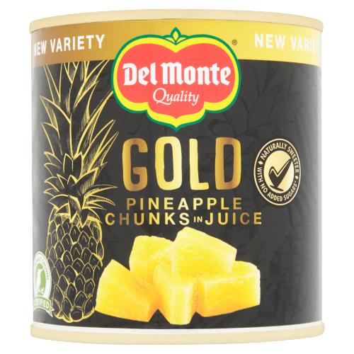 DEL MONTE GOLD PINEAPPLE CHUNKS IN JUICE 435G