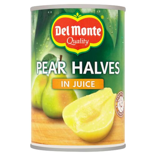 DEL MONTE PEAR HALVES IN JUICE 12X 415G
