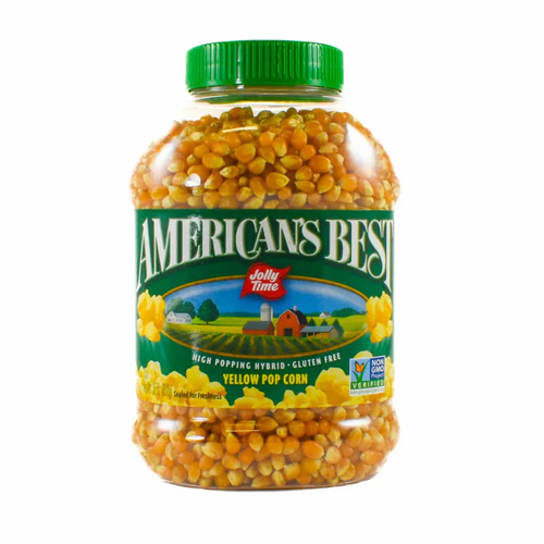 JOLLYTIME AMERICANS BEST YELLOW POPCORN JARS 850G