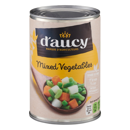 D'AUCY MIXED VEGETABLES 6X 400G