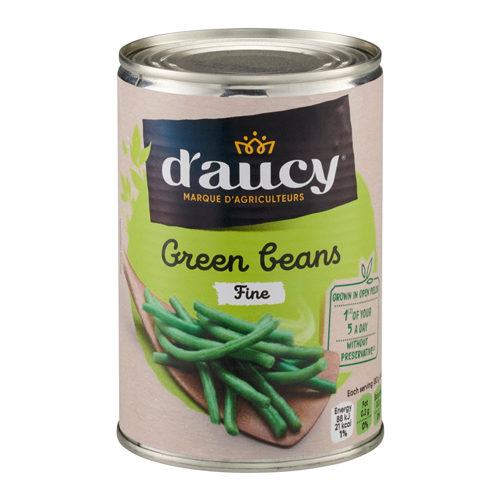 D'AUCY GREEN BEANS 400G