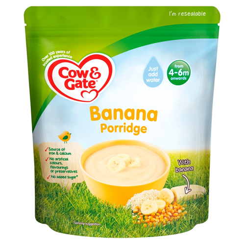 COW & GATE BANANA PORRIDGE STAGE 1 PACKET 125G