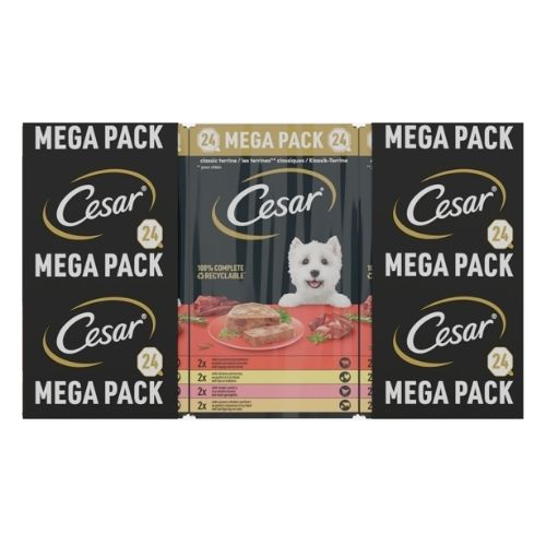 CESAR CLASSICS TERRINE MIXED SELECTION 24X 150G