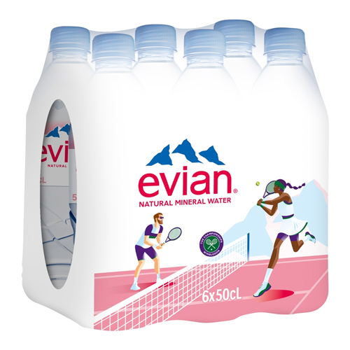 EVIAN 6PK 500ML