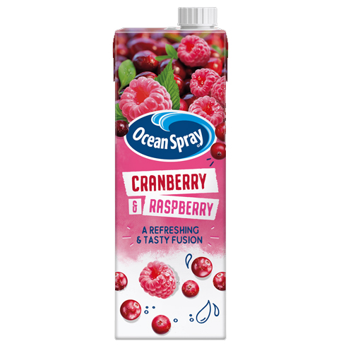 OCEAN SPRAY CRANBERRY & RASPBERRY PMP £1.99 1L