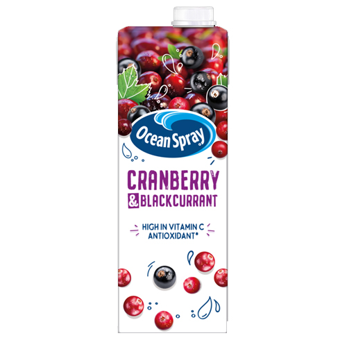 OCEAN SPRAY CRANBERRY & BLACKCURRANT PMP £1.99 1L