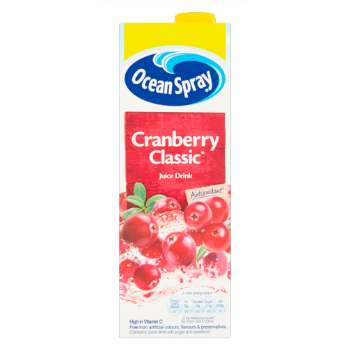 OCEAN SPRAY CRANBERRY CLASSIC JUICE DRINK 1.5L