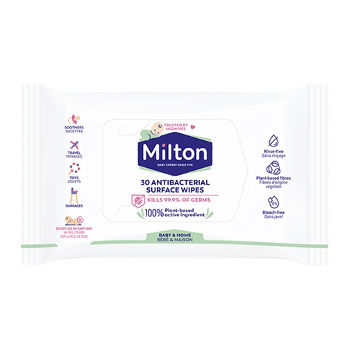 MILTON ANTI BACTERIAL SURFACE WIPES 30S