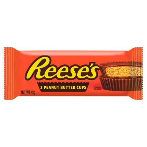 REESE'S 2 PEANUT BUTTER CUPS 42G