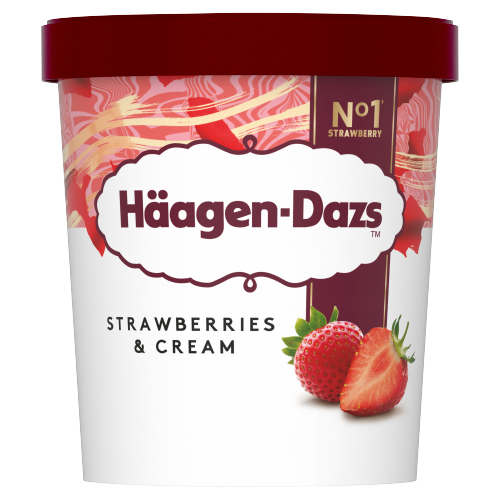 HAAGEN-DAZS STRAWBERRIES & CREAM 460ML