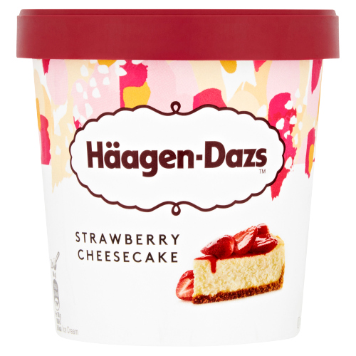 HAAGEN-DAZS OBSESSIONS STRAWBERRY CHEESECAKE 460ML