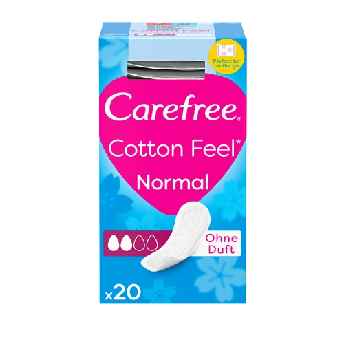CAREFREE PANTYLINERS COTTON FRESH UNSCENTED 20S