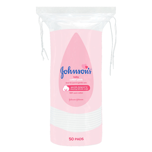 JOHNSONS BABY COTTON PADS 50S