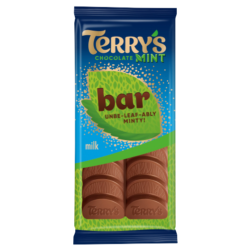 TERRY'S MILK CHOCOLATE MINT BAR 90G-XMAS