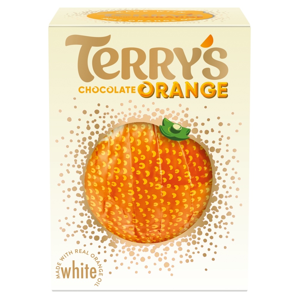 TERRY'S CHOCOLATE ORANGE WHITE BALL 145G-XMAS