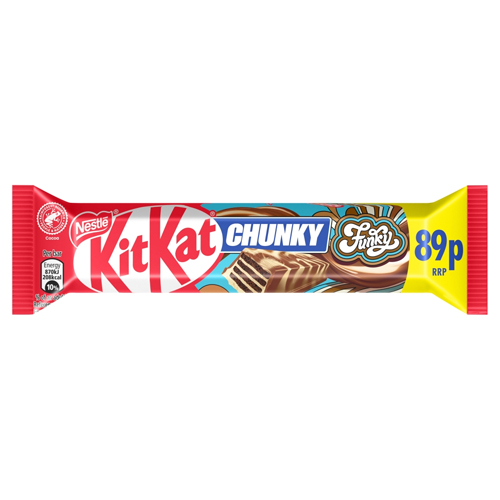 KITKAT CHUNKY FUNKY CHOCOLATE BAR PMP 89P 40G
