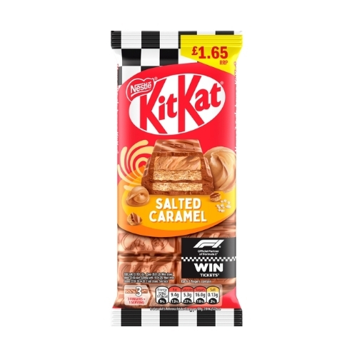 KITKAT SALTED CARAMEL CHOCOLATE SHARING BAR PMP £1.65 99G