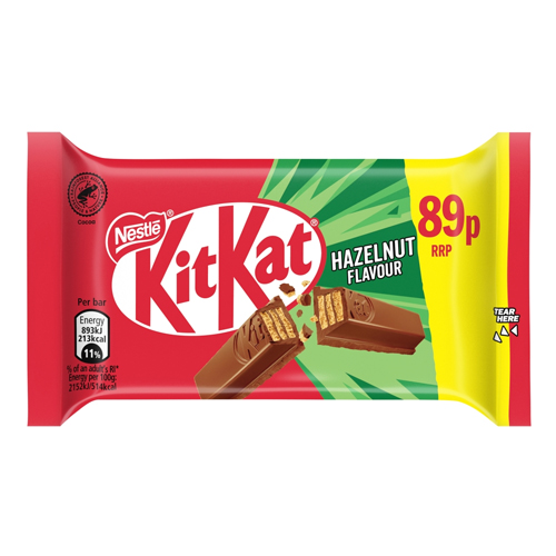 KITKAT 4 FINGER HAZELNUT PMP 89P 41.5G