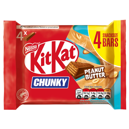 KITKAT CHUNKY PEANUT BUTTER 4PK 136G