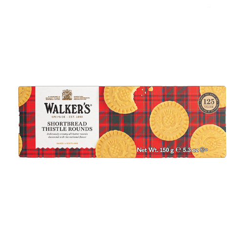 WALKERS THISTLE SHORTBREAD ROUNDS 150G