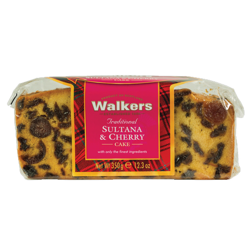 WALKERS SULTANA CHERRY CAKE 350G-XMAS