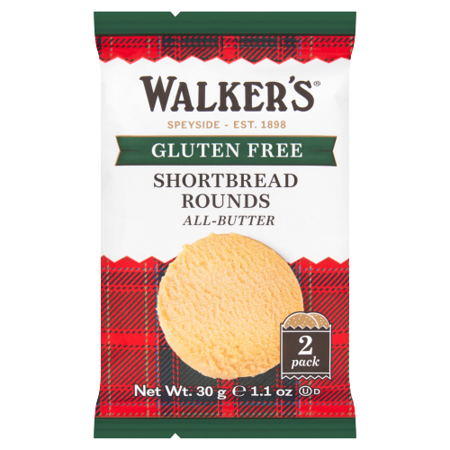 WALKERS GLUTEN FREE SHORTBREAD ROUNDS 30G