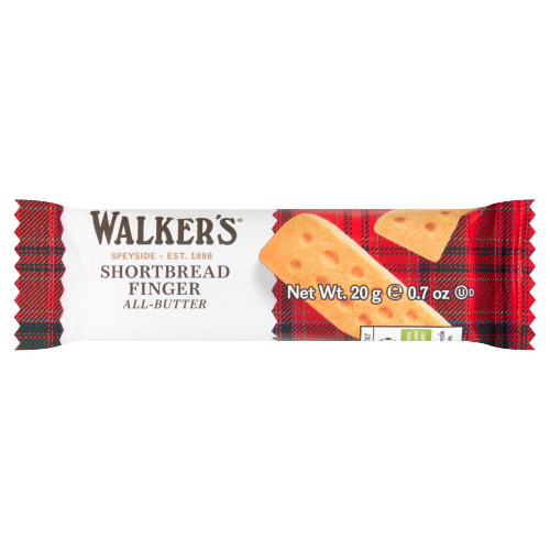 WALKERS SINGLE SHORTBREAD FINGER 20G
