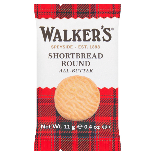WALKERS MINI SINGLE SHORTBREAD ROUND 11G