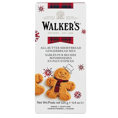 WALKERS FESTIVE GINGERBREAD MEN CARTON 125G