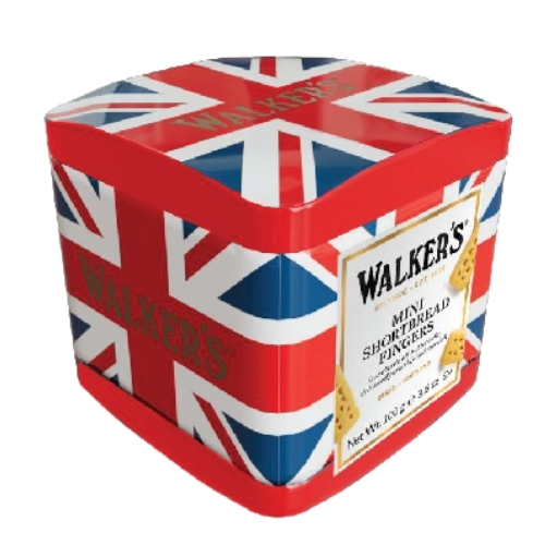 WALKERS MINI SHORTBREAD TARTAN TIN 100G
