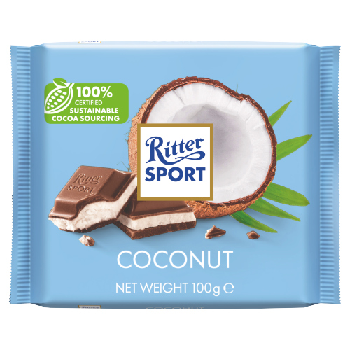 RITTER SPORT COCONUT 100G