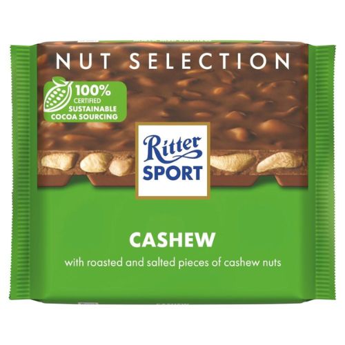 RITTER SPORT NUT SELECTION CASHEW 100G