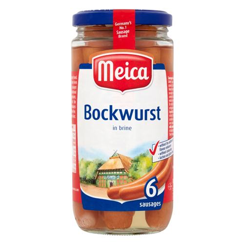 MEICA BOCKWURST 6 SAUSAGES  3PK 380G