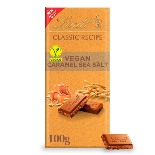 LINDT CLASSIC VEGAN SALTED CARAMEL 100G