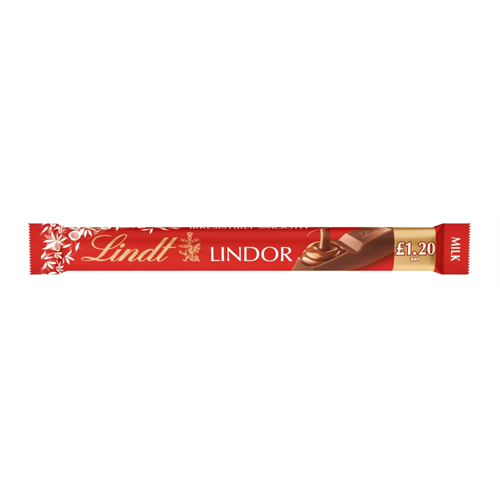 LINDT LINDOR TREAT BAR MILK PMP £1.20 38G