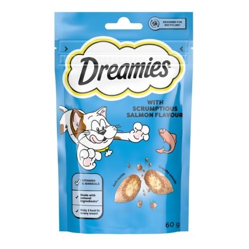 DREAMIES CAT TREAT BISCUITS WITH SALMON 60G