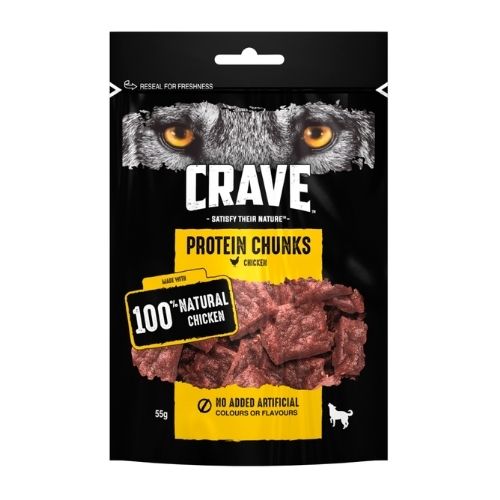 CRAVE PROTEIN CHUNKS WITH CHICKEN 55G