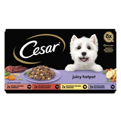 CESAR JUICY HOTPOT MIXED SELECTION 8PK 150G