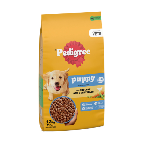 PEDIGREE COMPLETE JUNIOR/PUPPY DRY DOG FOOD POULTRY AND VEGETABLES 12KG