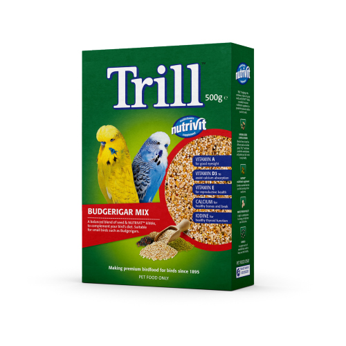 TRILL NUTRIVIT COMPLETE BUDGERIGAR FOOD 500G