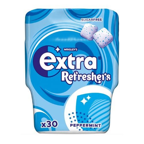 EXTRA PEPPERMINT SUGAR FREE  REFRESHERS BOTTLE 30PC 67G