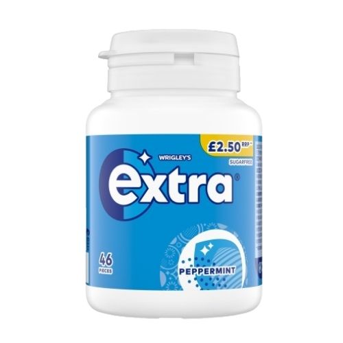 EXTRA PEPPERMINT SUGAR FREE BOTTLE 46PC PMP £2.50 64G