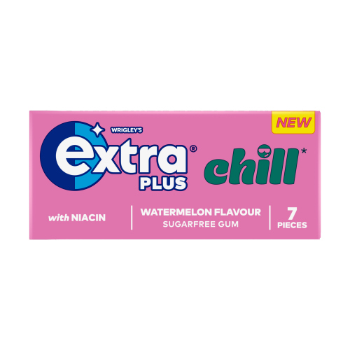 EXTRA PLUS CHILL WATERMELON CHEWING GUM 7PC 15.6G