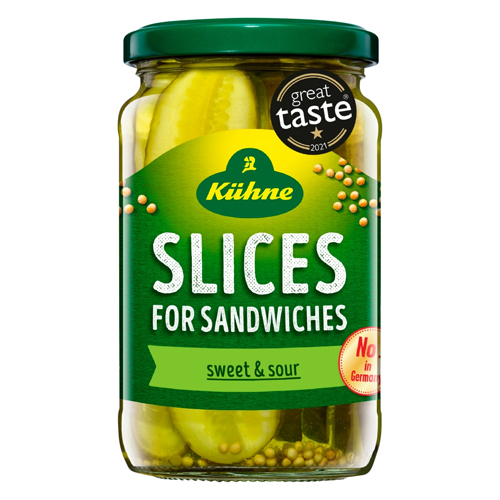 KUHNE GHERKIN SLICES 330G