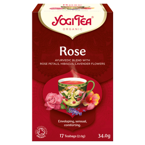 YOGI TEA ORGANIC ROSE 17 TEA BAGS 34.0G