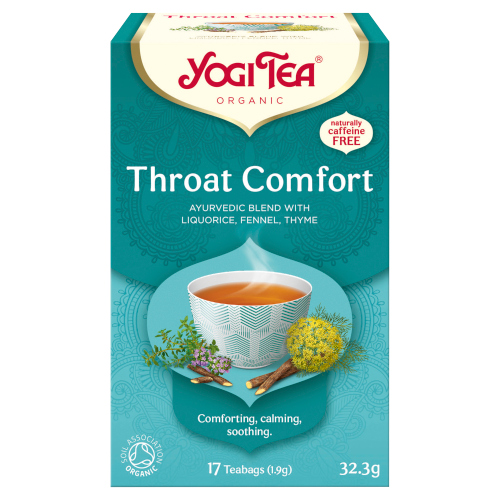 YOGI TEA ORGANIC THROAT COMFORT 17 TEA BAGS 30.6G