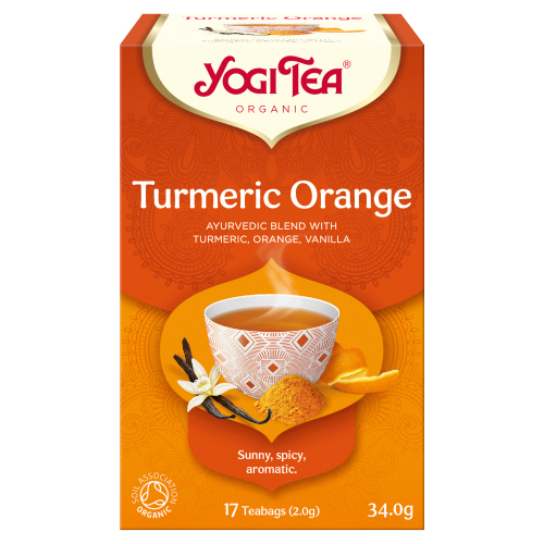 YOGI TEA ORGANIC TURMERIC ORANGE 17 TEA BAGS 34.0G