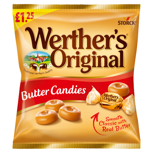 WERTHER'S ORIGINAL BUTTER CANDIES PMP £1.25 110G