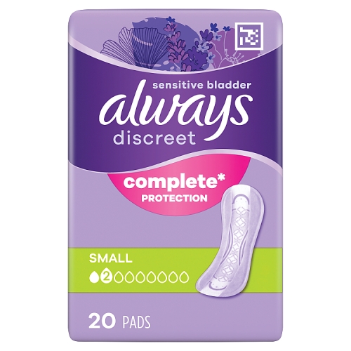 ALWAYS DISCREET PADS SMALL 20S
